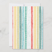 Boho Rainbow Baby Birth Ankündigung (Rückseite)