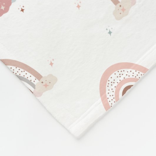 Boho Rainbow Baby Design Burp Clots Fleecedecke (Ecke)