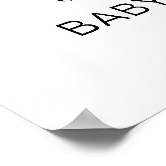 Boho Rainbow Baby Dusche Begrüßungszeichen Poster (Ecke)