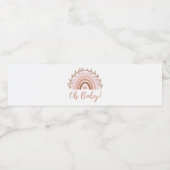 Boho Rainbow Baby Dusche Flasche Etikett (Einzelnes Label)