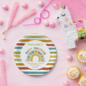 Boho Rainbow Baby Dusche Pappteller (Party)