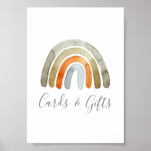 Boho Rainbow Baby Dusche Party Schild