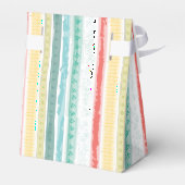 Boho Rainbow Baby Dusche Pink Geschenkschachtel (Rückseite)