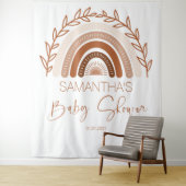 Boho Rainbow Baby Duschvorhang, Terracotta Wandteppich (Beispiel)