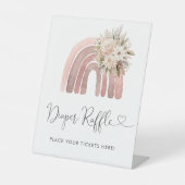 Boho Rainbow Baby Duwer Windel Raffle Sockelschild (Vorderseite)