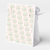 Boho Rainbow Baby Gender Neutral Baby Shower Gevor Geschenkschachtel (Rückseite)