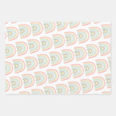 Boho Rainbow Baby Gender Neutral "Hello Baby" Geschenkpapier Set (Vorderseite 2)