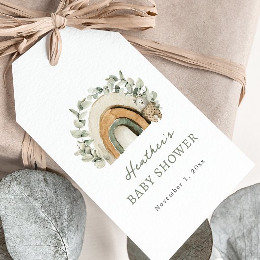 Boho Rainbow Baby Geschenkanhänger