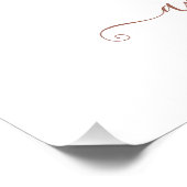 Boho Rainbow Baby Name Birthday Poster (Ecke)