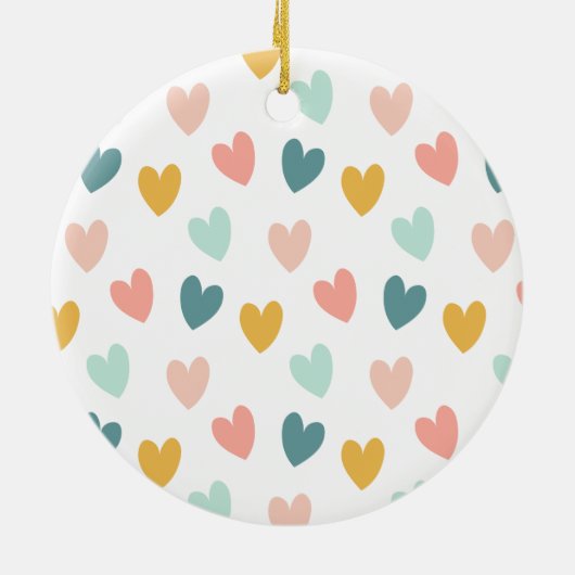 Boho Rainbow Baby Personalisierte Geburtsstaten Keramik Ornament (Hinten)