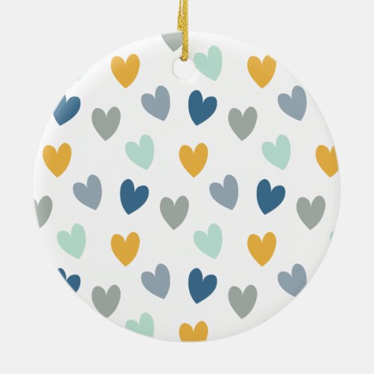 Boho Rainbow Baby Personalisierte Geburtsstaten Keramik Ornament (Hinten)