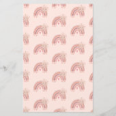 Boho Rainbow Baby Predictions & Advice Baby Shower (Rückseite)