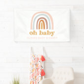 Boho Rainbow Baby Showbanner Banner (Insitu)