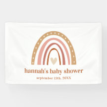 Boho Rainbow Baby Showbanner