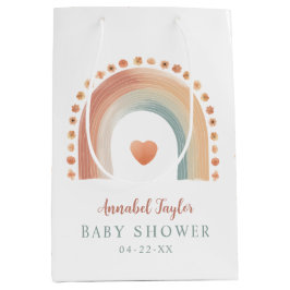 Boho Rainbow Baby Showbeutel - Wasserfarbenes Ohr Mittlere Geschenktüte