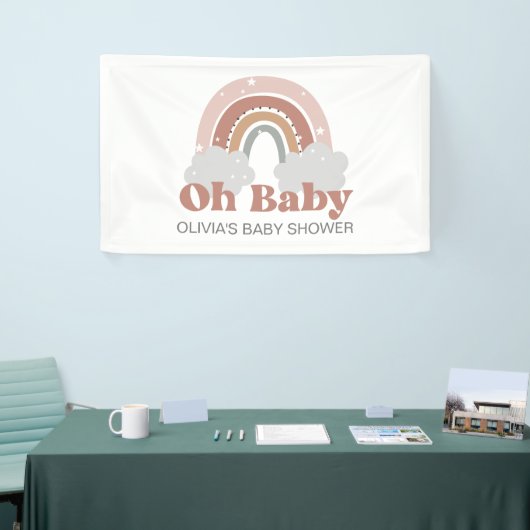 Boho Rainbow Baby Shower Banner (Messeveranstaltung)