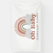 Boho Rainbow Baby Shower Banner (Vertikal)