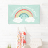 Boho Rainbow Baby Shower Banner (Insitu)