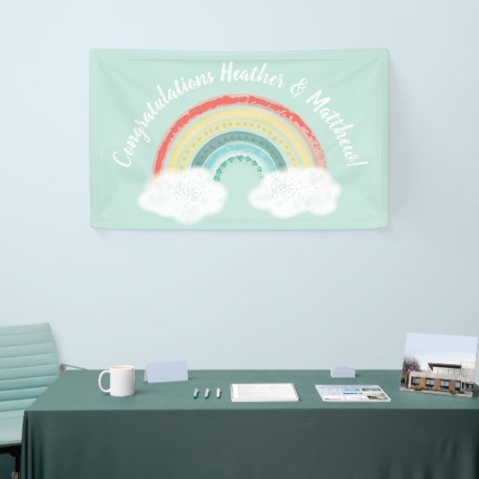 Boho Rainbow Baby Shower Banner (Messeveranstaltung)