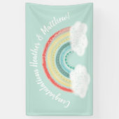 Boho Rainbow Baby Shower Banner (Vertikal)