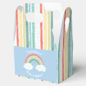 Boho Rainbow Baby Shower Blue Boy Geschenkschachtel (Geöffnet)