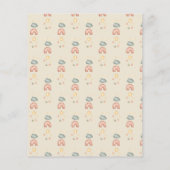 Boho Rainbow Baby Shower Budget Einladung (Rückseite)