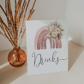 Boho Rainbow Baby Shower Drinks Sockelschild