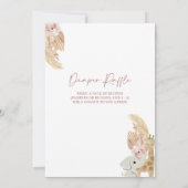 Boho Rainbow Baby Shower Einladung (Rückseite)