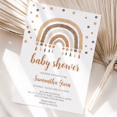 Boho Rainbow Baby Shower Einladung