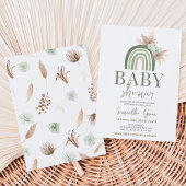 Boho Rainbow Baby Shower Einladung