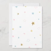 Boho Rainbow Baby Shower Einladung (Rückseite)