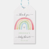 Boho Rainbow Baby Shower Favor Tag Geschenkanhänger (Vorderseite)