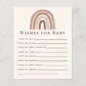 Boho Rainbow Baby Shower Gender Neutral (Vorderseite)