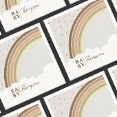 Boho Rainbow Baby Shower Gender Neutral Serviette