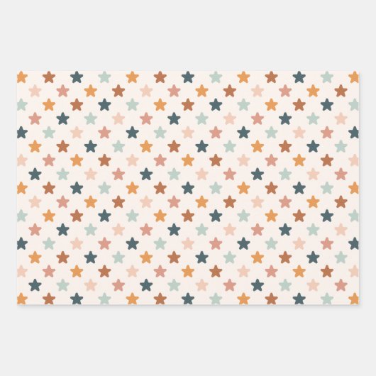 Boho Rainbow Baby Shower Geschenkpapier Set (Vorderseite 2)