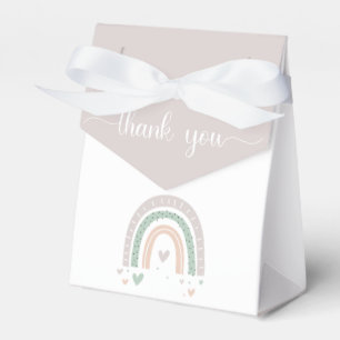 Boho Rainbow Baby Shower Geschenkschachtel
