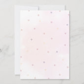 Boho Rainbow Baby Shower Invitation  Einladung (Rückseite)