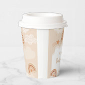 Boho Rainbow Baby Shower Pappbecher (Rechts)