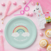 Boho Rainbow Baby Shower Pappteller (Party)