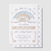 Boho Rainbow Baby Shower Pergament Einladungen (Versetzt (Einladung))