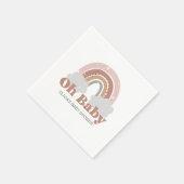 Boho Rainbow Baby Shower Serviette (Ecke)