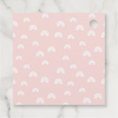 Boho Rainbow Baby Shower Vielen Dank Geschenkanhänger (Rückseite)