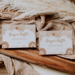 Boho Rainbow Baby Shower Windschutzscheibe Mitteilungskarte