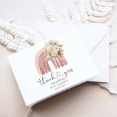 Boho Rainbow Baby ShowParty Dankeskarte