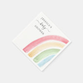 Boho Rainbow Baby Showtail Napkin Serviette (Ecke)
