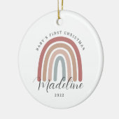 Boho Rainbow Baby's First Christmas Ornament (Links)