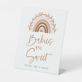 Boho Rainbow Babys sind Sweet Baby Showsigne Sockelschild