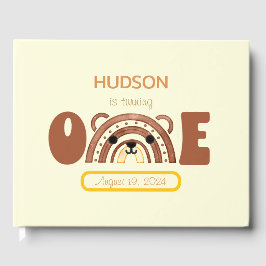 Boho Rainbow Bear Gästebuch