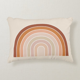 Boho Rainbow Beige Terracotta Dekokissen