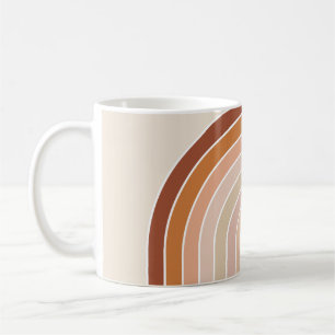 Boho Rainbow Beige Terracotta Kaffeetasse